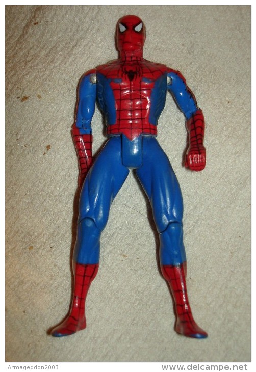 JOLIE FIGURINE SPIDERMAN 13 CM MARVEL 1994 ARTICULE BON ETAT   ARTICULE TETE, BRAS , COUDES  , JAMBES , GENOUX - Spider-Man