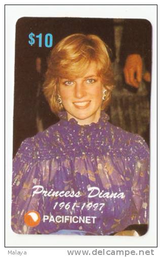 PRINCESS DIANA PHONECARD   $10  AUSTRALIA , 1997. LIMITED EDITION OF 2000 G - Other & Unclassified