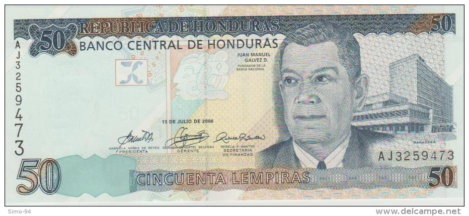 Honduras P.94b 50 Lempiras 2006  Unc - Honduras