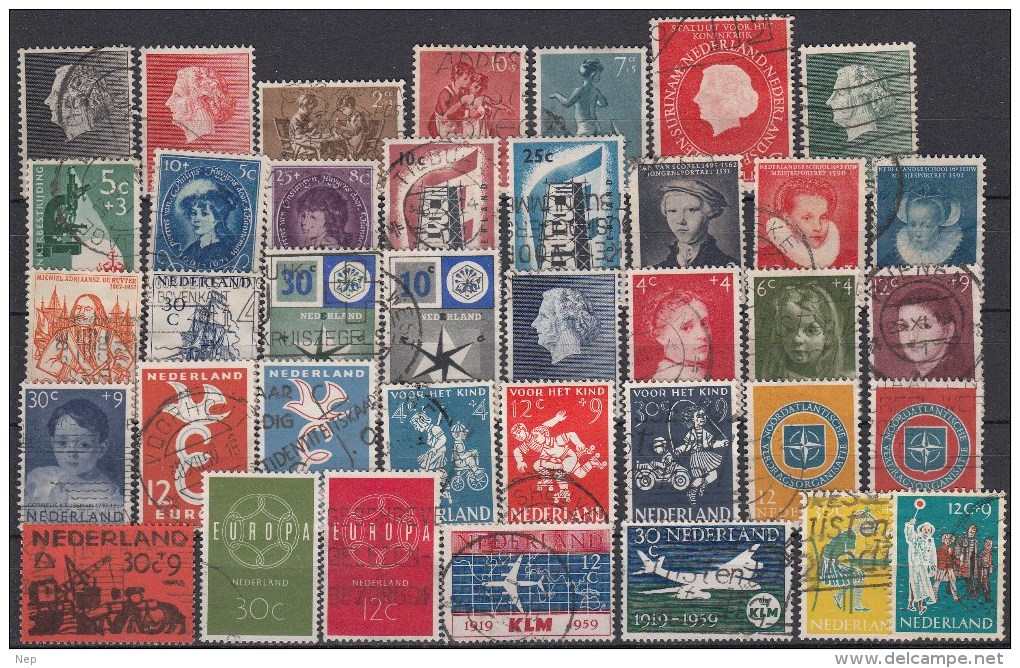 NEDERLAND - SELECTIE 41 - Gest/Obl/Us - Collections