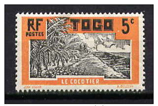 TOGO - N° 127* - LE COCOTIER - Unused Stamps