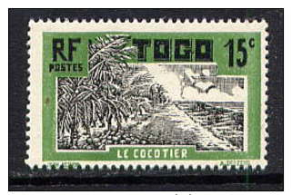 TOGO - N° 129* - LE COCOTIER - Neufs