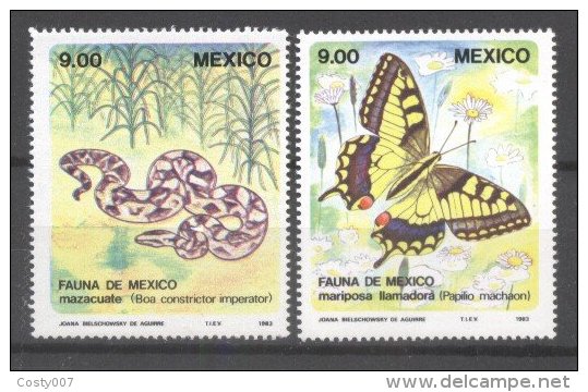 Argentina 1983 Butterflies, Snakes, MNH E.061 - Neufs