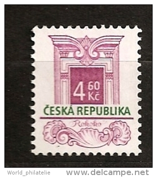 République Tchèque 1997 N° 137 ** Courant, Style Architectural, Architecture, Fenêtre Rococo - Unused Stamps