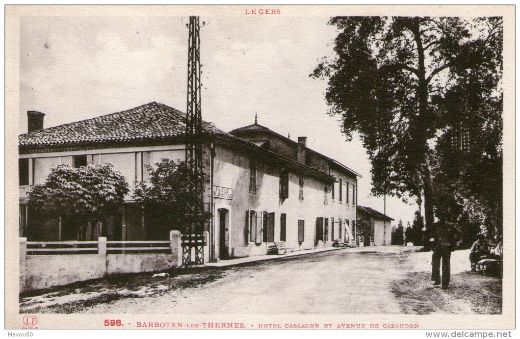 BARBOTAN-les-THERMES - Hôtel Cassagne Et Avenue De Cazaubon - - Barbotan