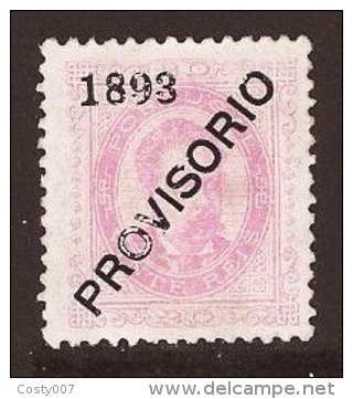 Portugal 1893 Luis, Provisorio, 1893, No Gum, Thin AM.004 - Neufs