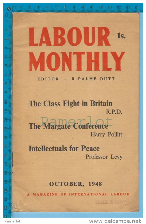 Labour Monthly Oct. 1948 ( Was A Magazine Associated With The Communist Party Of Great Britain) 3 Scan - 1900-1949