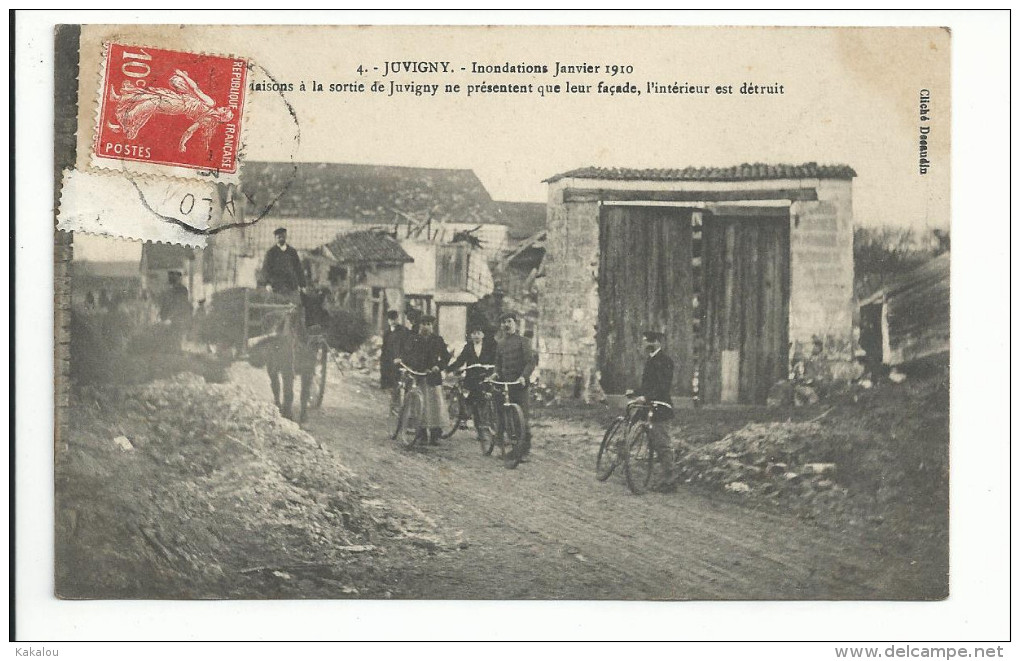 JUVIGNY (51) Inondations 1910 - Autres & Non Classés