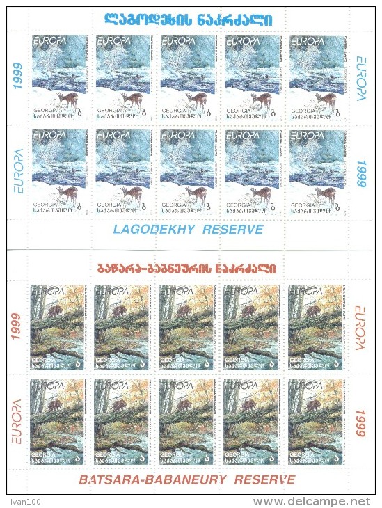 1999.  Europa 1999, 2 Sheetlets, Mint/** - 1999