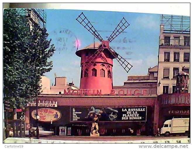 FRANCE PARIS  LE MOULIN ROUGE  FILM LA BATTAILLE DE LA PLANETE DES SINGES  CAMION  VB1980  EK6865 - París La Noche