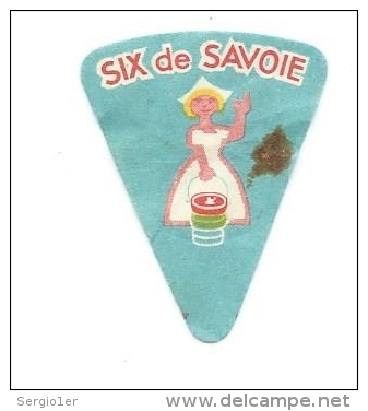 Ancienne étiquette Fromage Portion Six De Savoie - Fromage