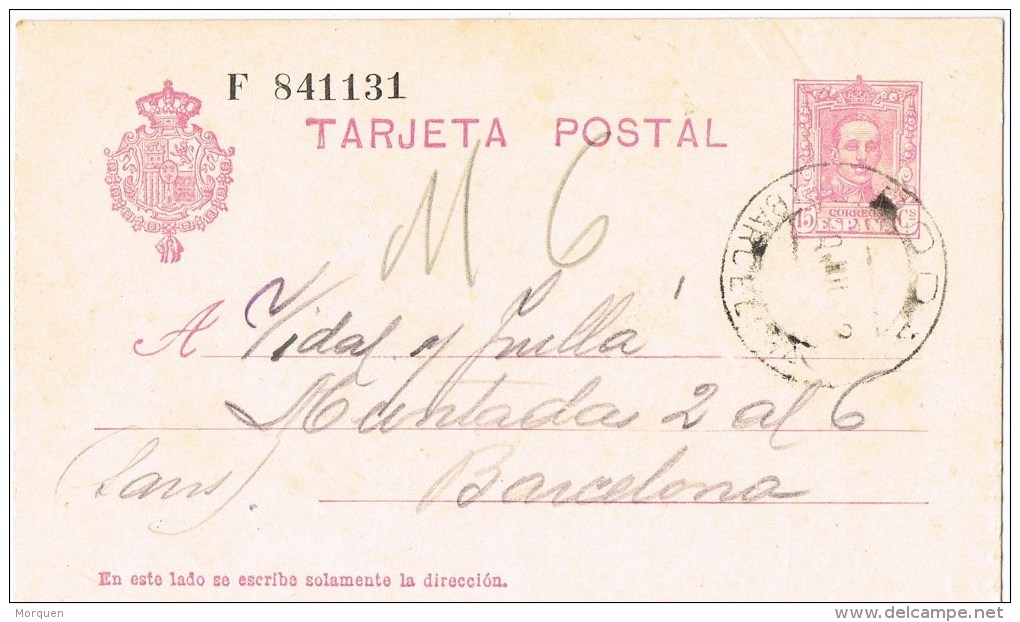 9492. Entero Postal RODA (Barcelona)  1932. Alfonso XIII Vaquer - 1850-1931