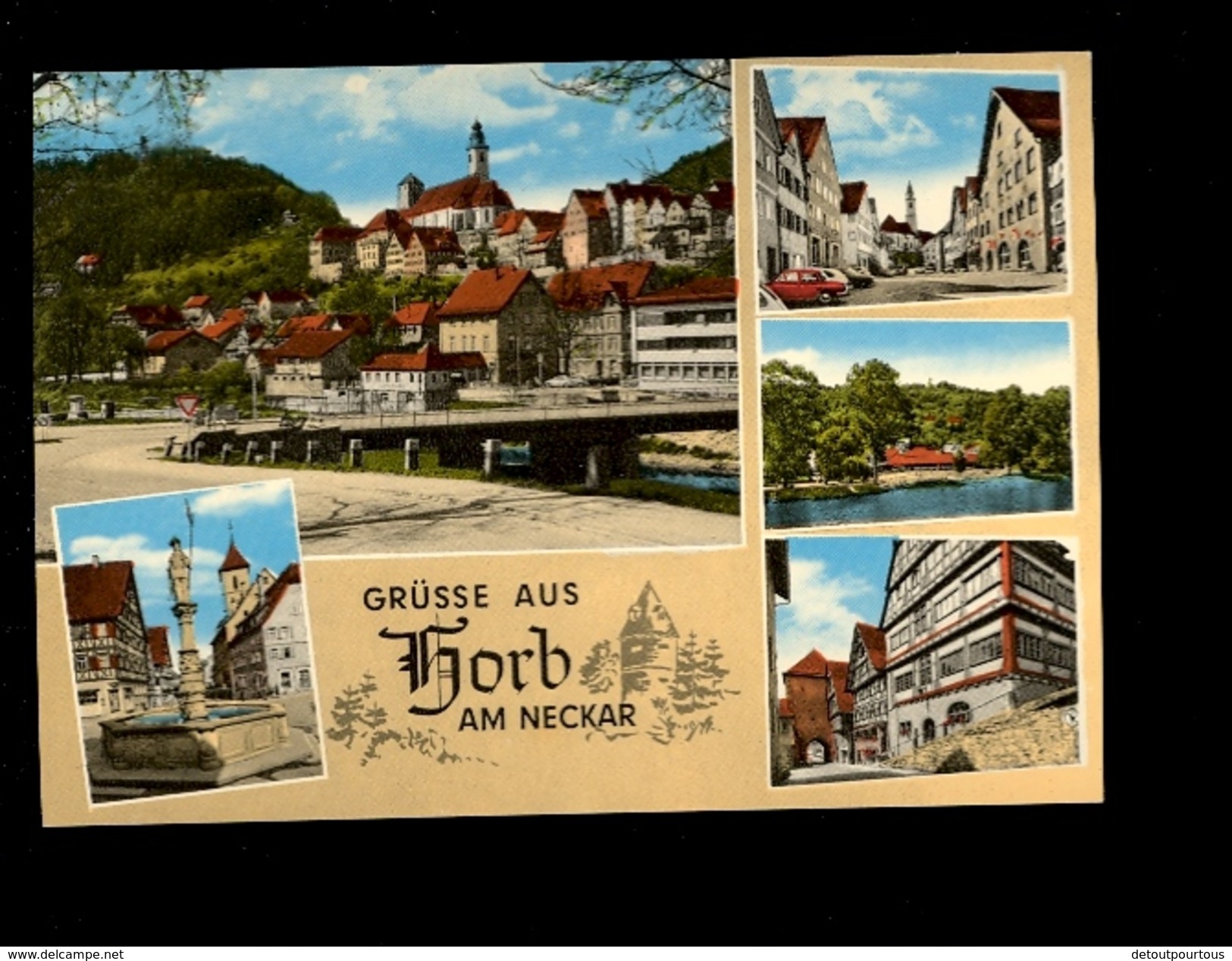 HORB AM NECKAR Schwarzwald Dorf Stadt C.1970's Grüsse Aus Horb - Horb