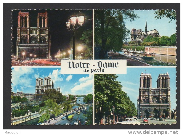 DF / 75 PARIS / NOTRE-DAME DE PARIS / MULTIVUES / CIRCULÉE EN 1966 - Notre Dame De Paris