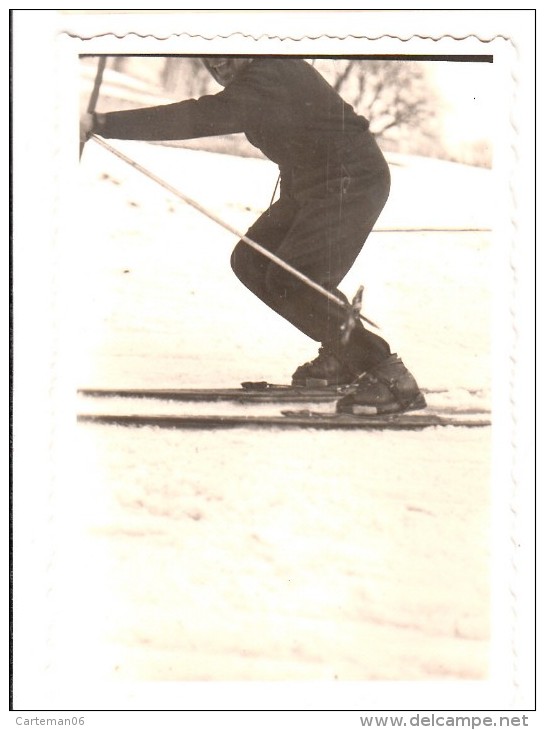 Sport - Ski - Skieur - Photo Originale - Format 9 X 6.2 Cm - Sport