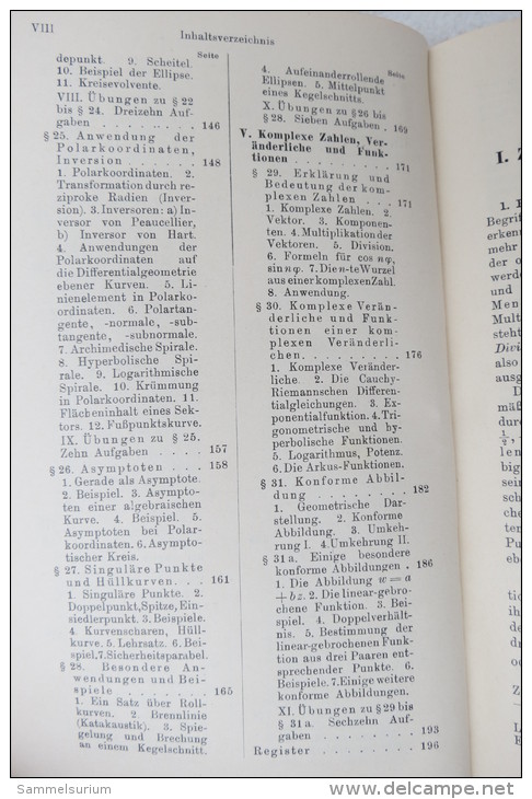 R. Rothe "Höhere Mathematik" Teil I: Differentialrechnung und Grundformeln d. Integralrechnung nebst Anwendung, von 1938