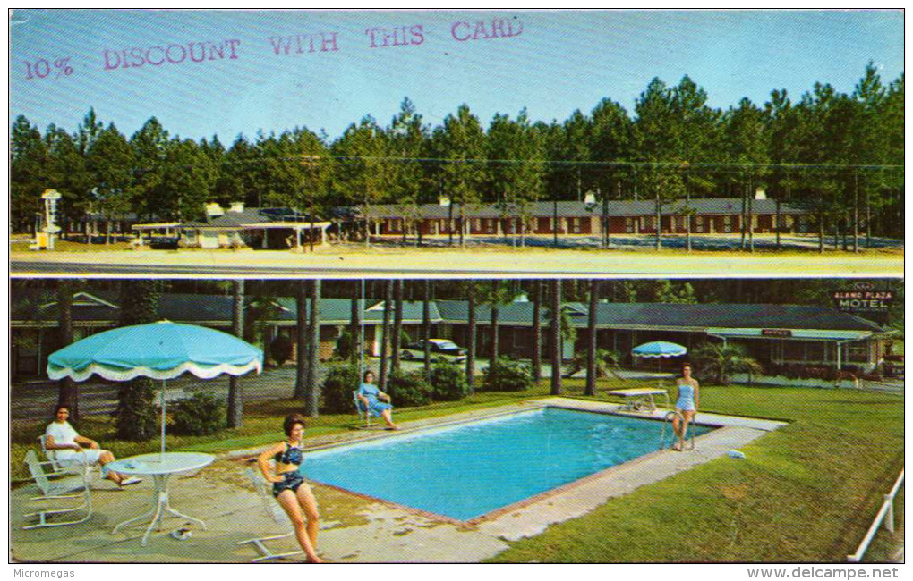 Alamo Plaza Motel Court - 4 Miles North Of Satesboro, Georgia - Autres & Non Classés