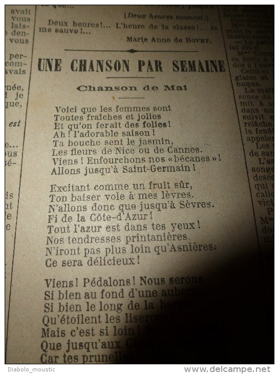 1898 LE PETIT PARISIEN Crime rue Poissonnière ; La France prend parti pour la fiere et courageuse Espagne contre les USA