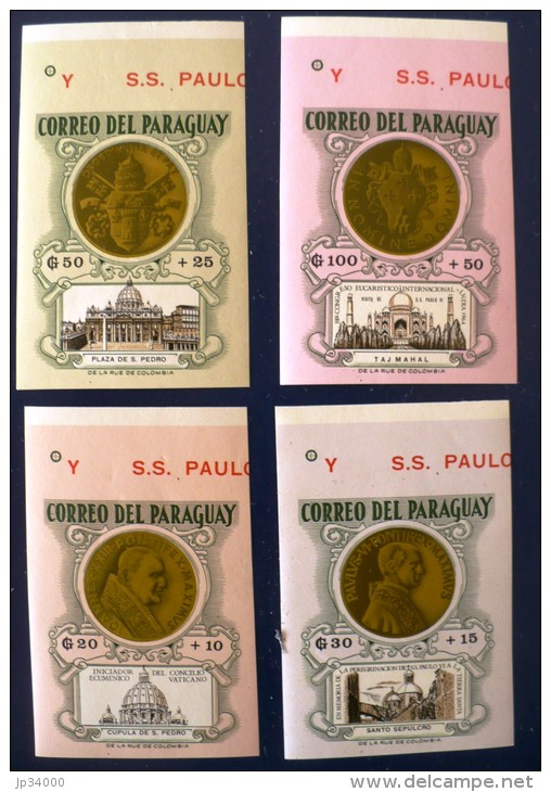 PARAGUAY Monnaie, Coins, Michel N° 1388/91 Non Dentelé. Neuf Sans Charniere. MNH Imperforate - Coins