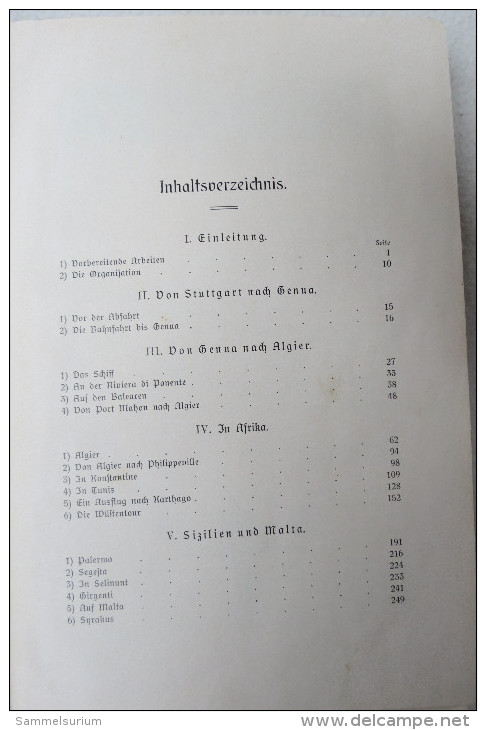 Franz Bonora "Deutsche Mittelmeerreise" Von 1906 - Otros & Sin Clasificación