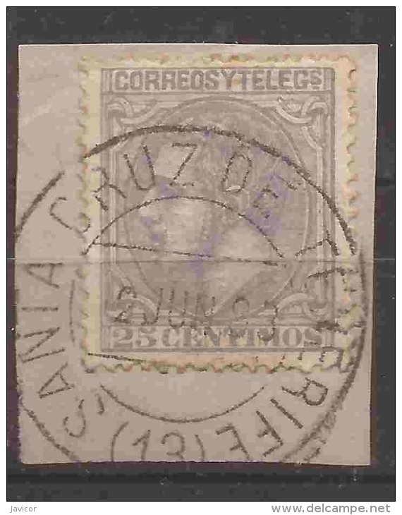 1879 Alfonso XII Ed. 204(*) Usado VC 23,00€ Matasellos Tenerife - Used Stamps