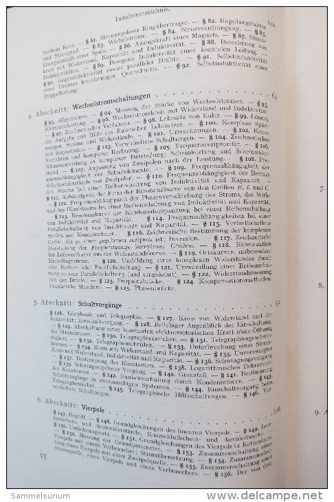 Dr. Julius Wallot "Theorie Der Schwachstromtechnik", Einführung, Von 1940 - Technical