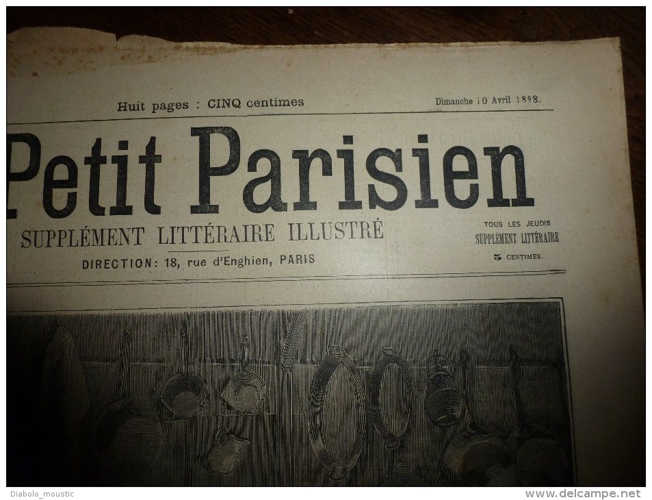 1898 LE PETIT PARISIEN : Le Sextuple Assassinat De Nassandres En Description Par Texte Et Dessins Scèniques - Le Petit Parisien