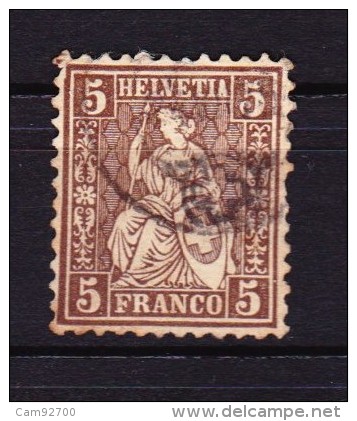 Switzerland Suisse - 1881 - YT 50 Helvetia Assise - Used Stamps