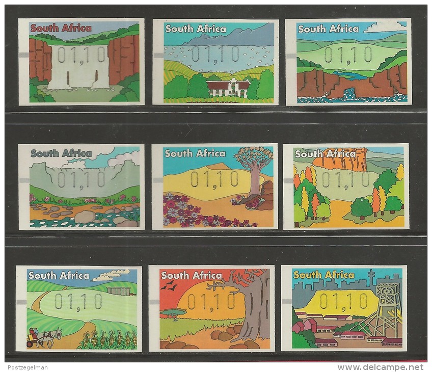SOUTH AFRICA, 1998, MNH Stamp(s), Frama , SA1139-1147, F 6743 - Ongebruikt