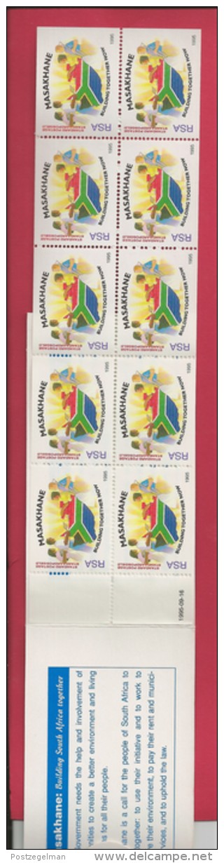 SOUTH AFRICA, 1995, MNH, Booklet 14, Masakhane (big), Nr. 915, F3793 - Postzegelboekjes
