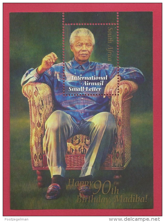 SOUTH AFRICA, 2008, MNH,   Block Mandela 90 Years, 1880 , F3767 - Cuadernillos