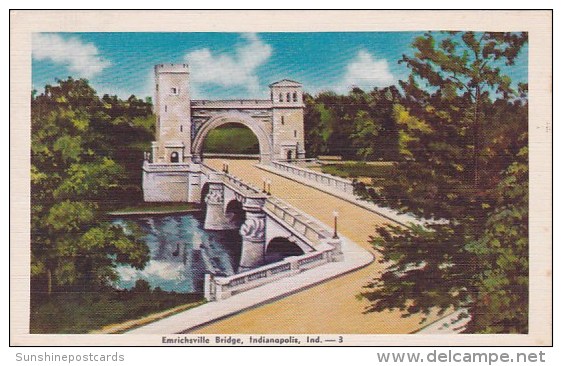 Emrichsville Bridge Indianapolis Indiana 1945 - Indianapolis