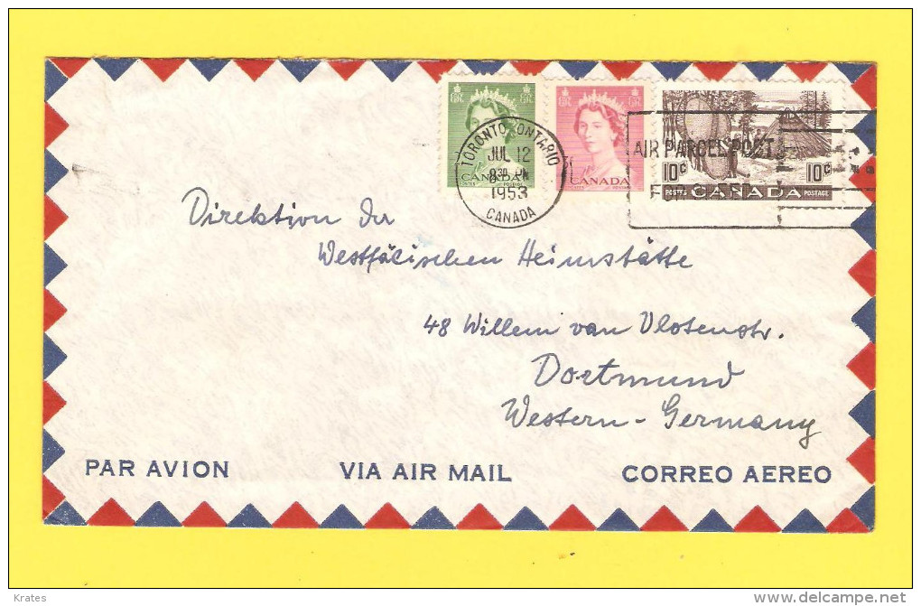 Old Letter - Canada - Airmail