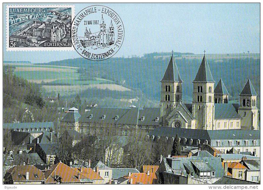 LUXEMBOURG  CARTE   PHILATELIQUE        NUM-YVERT 747 ECHTERNACH - Maximumkarten