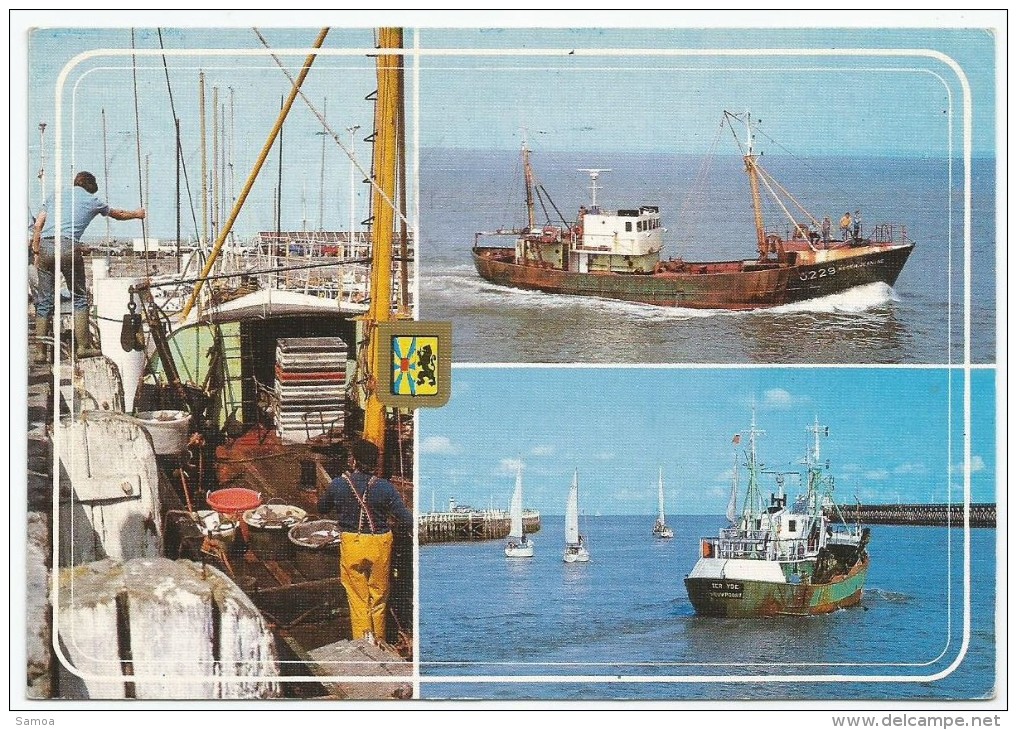 West Vlaanderen - Flandre Occidentale - Bateaux Pêche - Armoiries - Oblitération De Panne - Flamme Voile - Autres & Non Classés