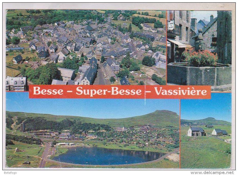 CPM DPT 63 BESSE, SUPER BESSE VASSIVIERE, MULTIVUES En 1996!! - Besse Et Saint Anastaise