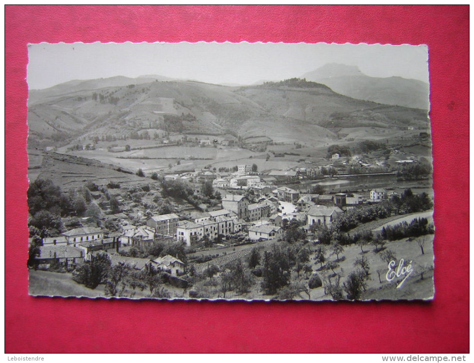 CPSM PHOTO GLACEE  64  BEHOBIE  VUE GENERALE SUR LA VILLE ET SUR L'ESPAGNE       NON VOYAGEE - Béhobie