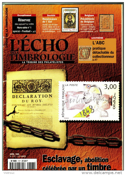 L'ECHO DE LA TIMBROLOGIE - N° 1707 - Avril 1998. - Französisch (ab 1941)