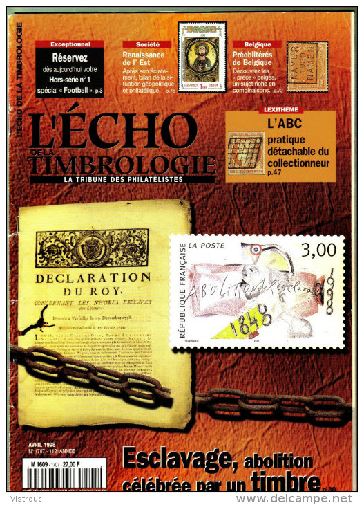 L'ECHO DE LA TIMBROLOGIE - N° 1707 - Avril 1998. - Français (àpd. 1941)