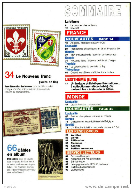 L'ECHO DE LA TIMBROLOGIE - N° 1707 - Avril 1998. - French (from 1941)