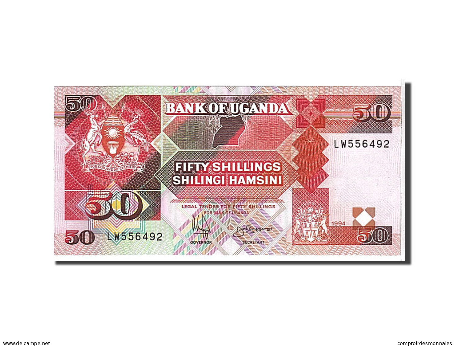 Billet, Uganda, 50 Shillings, 1994, KM:30c, NEUF - Ouganda