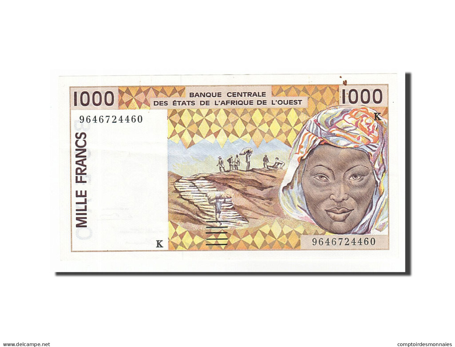 Billet, West African States, 1000 Francs, 1996, SUP+ - Sénégal