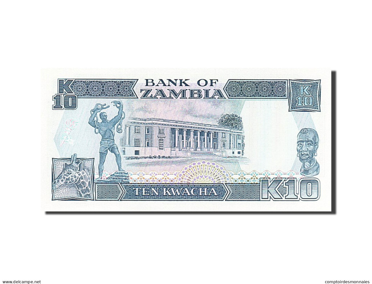 Billet, Zambie, 10 Kwacha, 1989, NEUF - Zambia