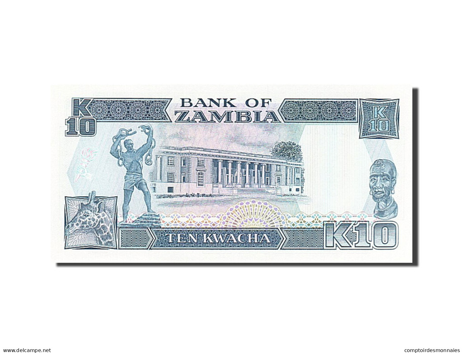 Billet, Zambie, 10 Kwacha, 1989, NEUF - Zambie