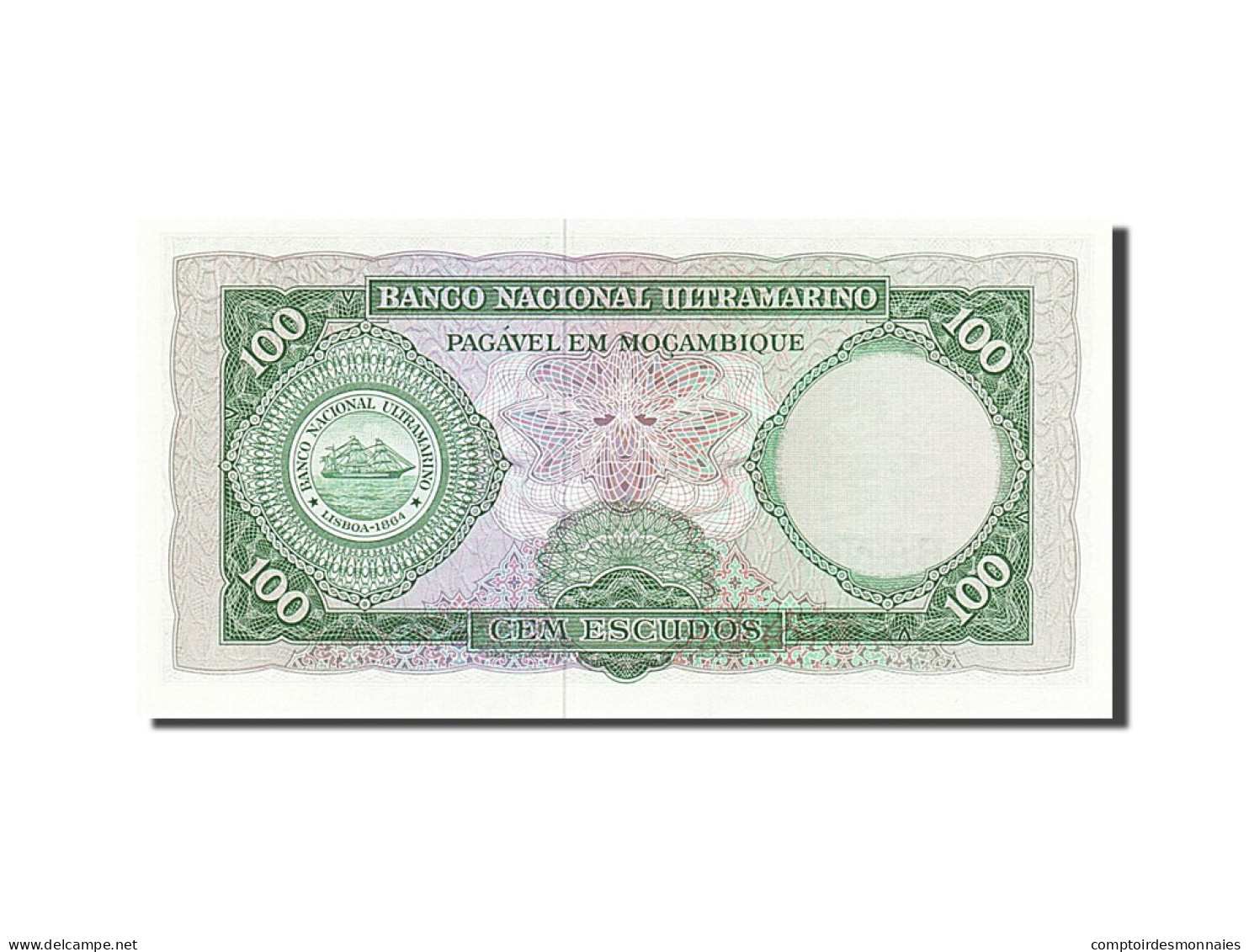 Billet, Mozambique, 100 Escudos, 1961, 1961-03-27, NEUF - Moçambique