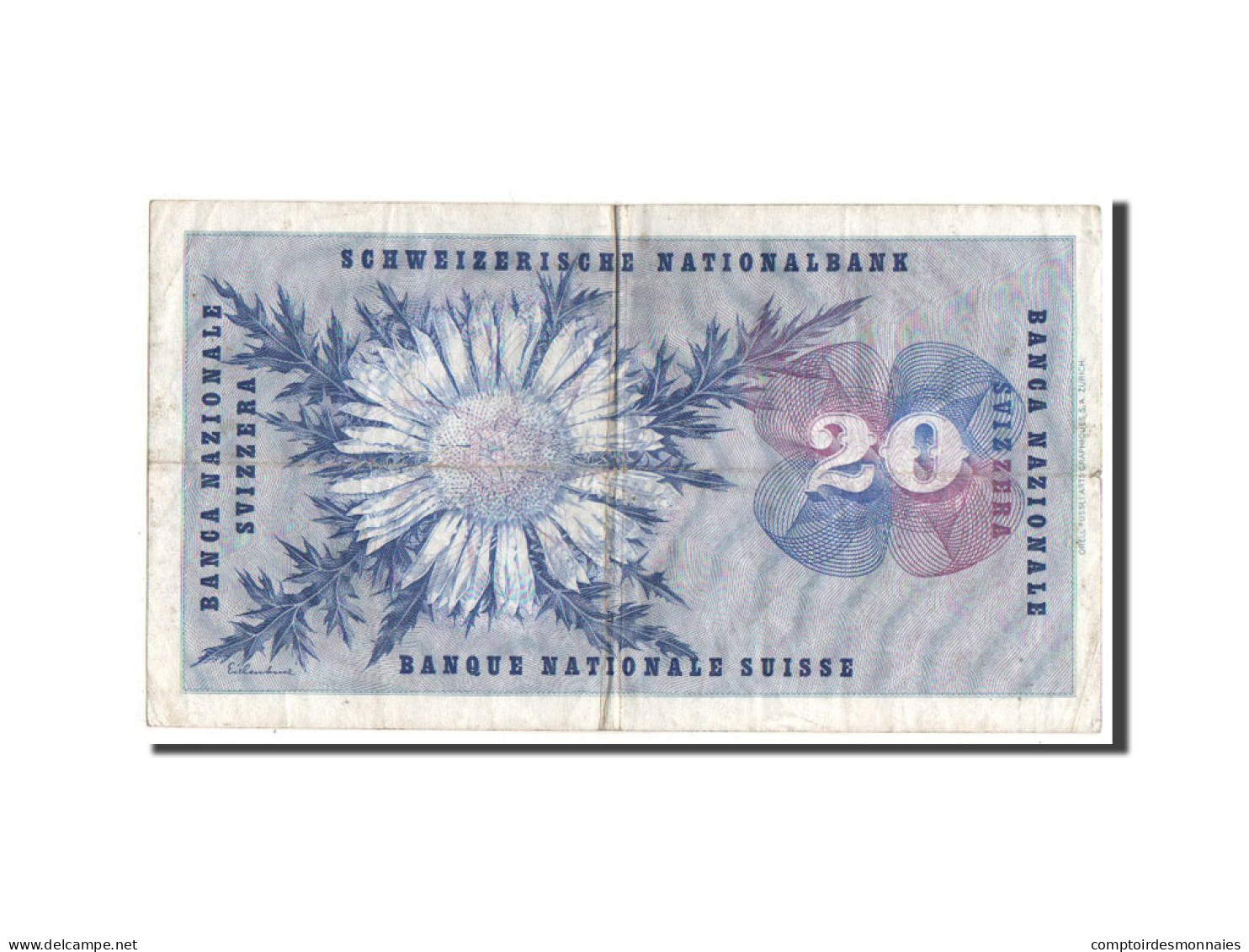 Billet, Suisse, 20 Franken, 1965, TB+ - Suisse