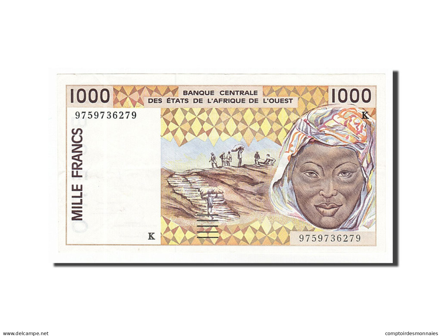 Billet, West African States, 1000 Francs, 1997, SUP - Senegal