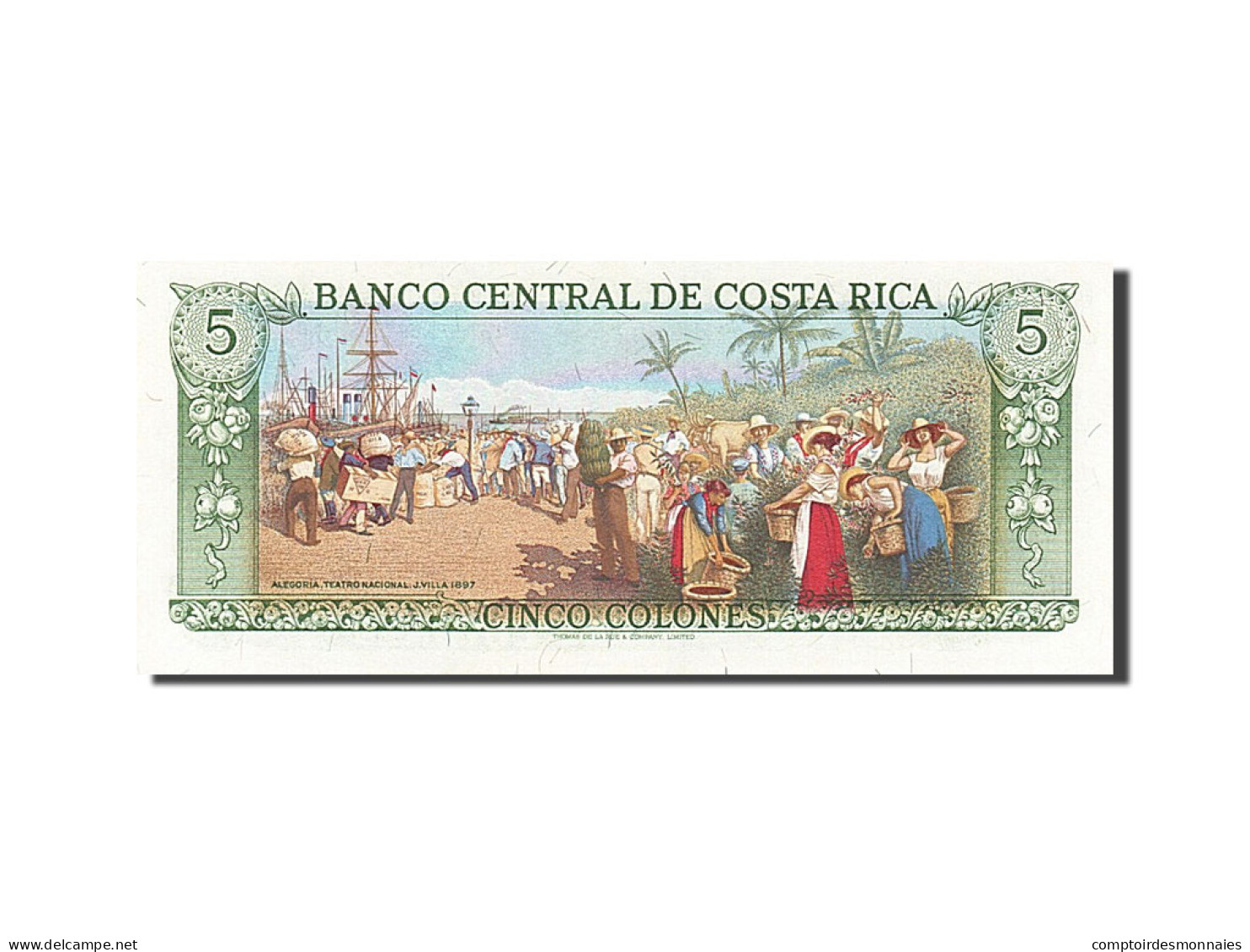 Billet, Costa Rica, 5 Colones, 1988, 1988-04-02, NEUF - Costa Rica