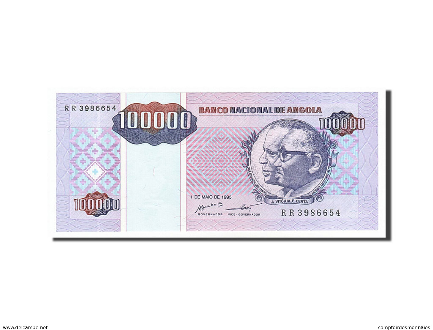 Billet, Angola, 10,000 Kwanzas Reajustados, 1995, 1995-05-01, NEUF - Angola