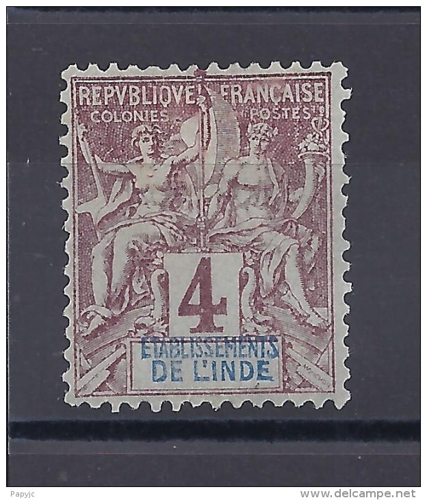 INDE  - N° 3 Neuf * - C:3,20 € - Unused Stamps
